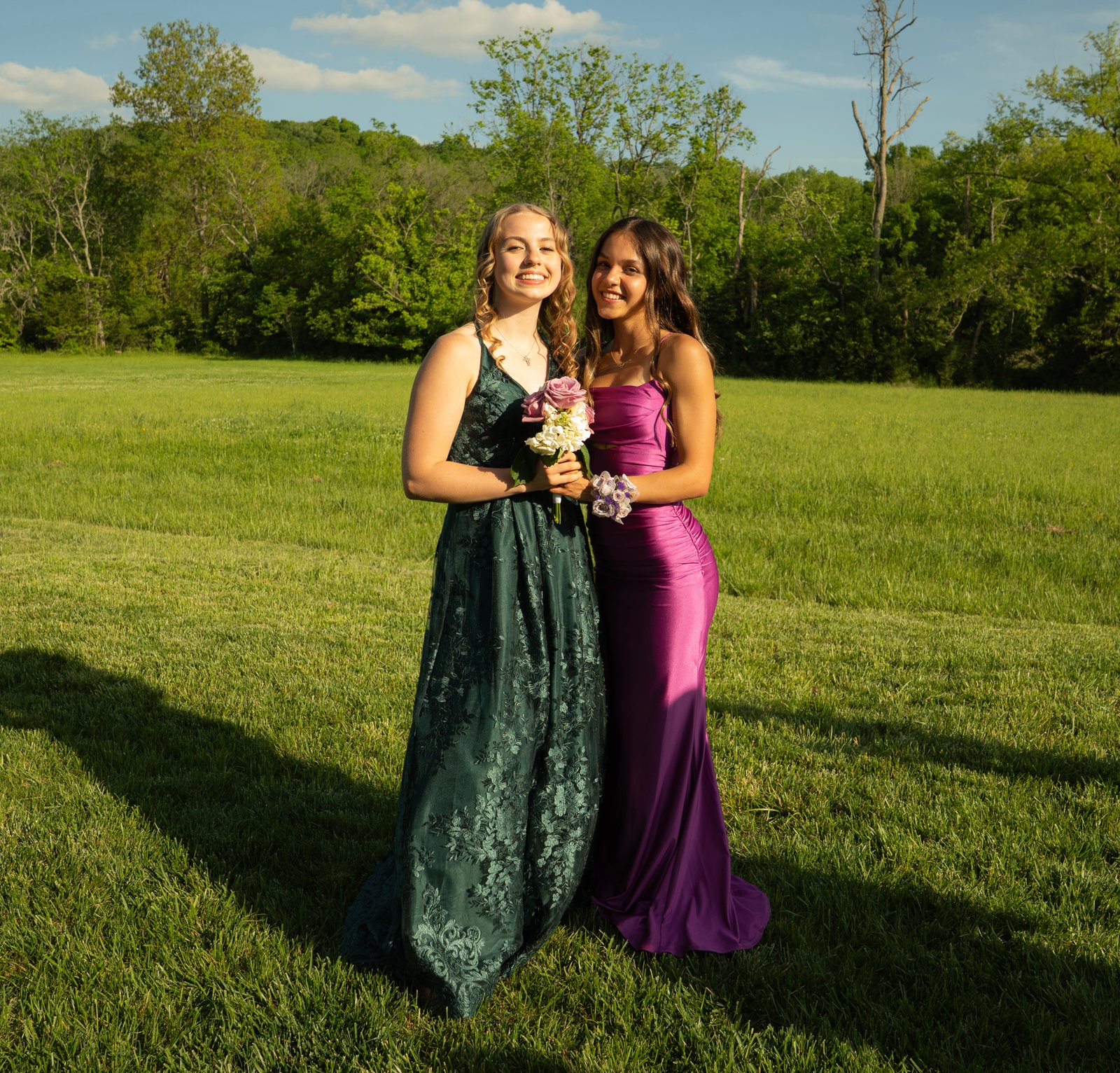 Prom couple portrait