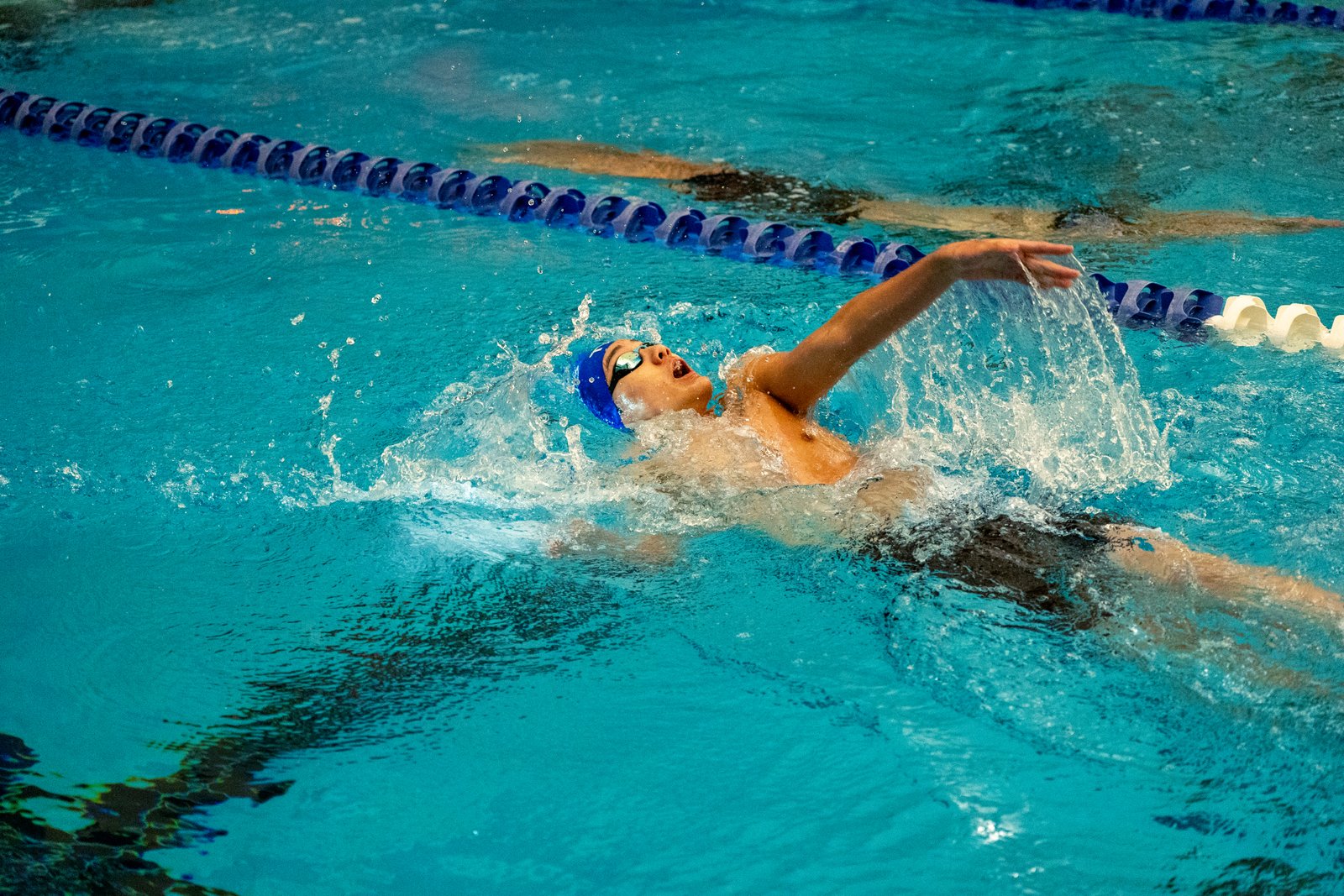 Swimming butterfly stroke